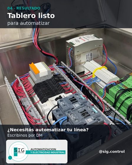 Tablero eléctrico terminado listo para automatizar